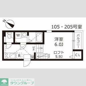 ハーモニーテラスケーの物件間取画像