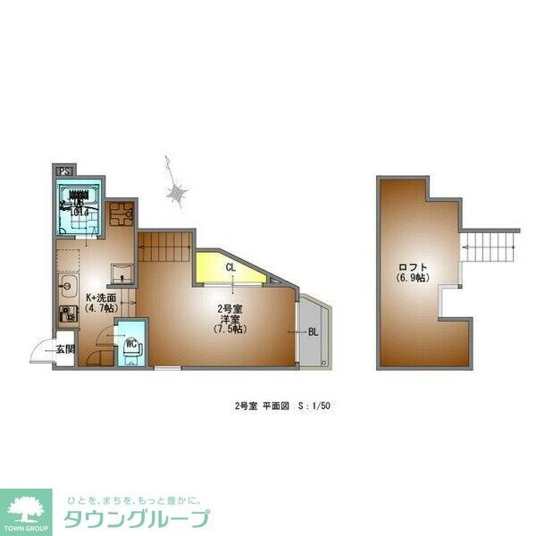 RIZESTルクシアの物件間取画像