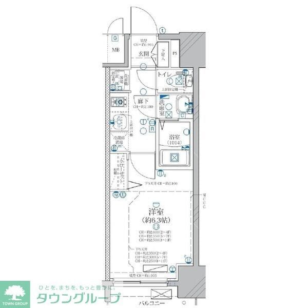 ディアレイシャス矢場町の物件間取画像