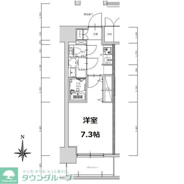 S-RESIDENCE亀島駅前ascent(アセント)の物件間取画像