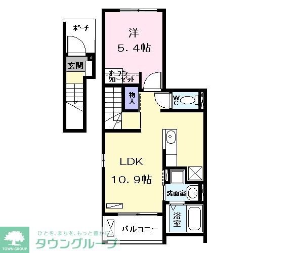 シェモア角割の物件間取画像