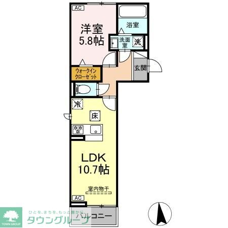 プラムVIの物件間取画像