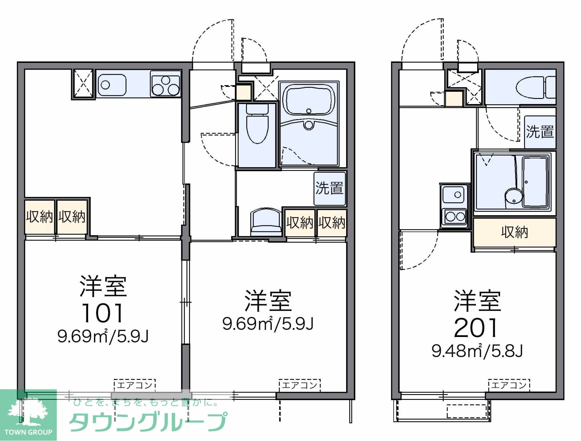 レオパレスエフアールの物件間取画像