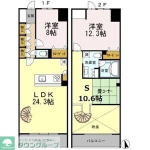 カスタリア伏見の物件間取画像