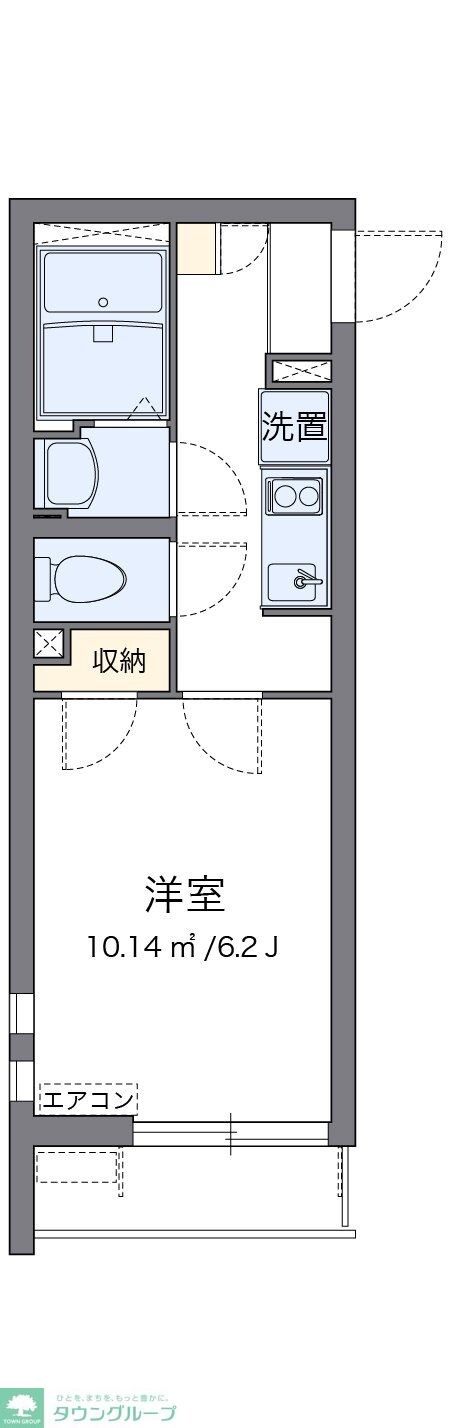 クレイノグランディールＤの物件間取画像