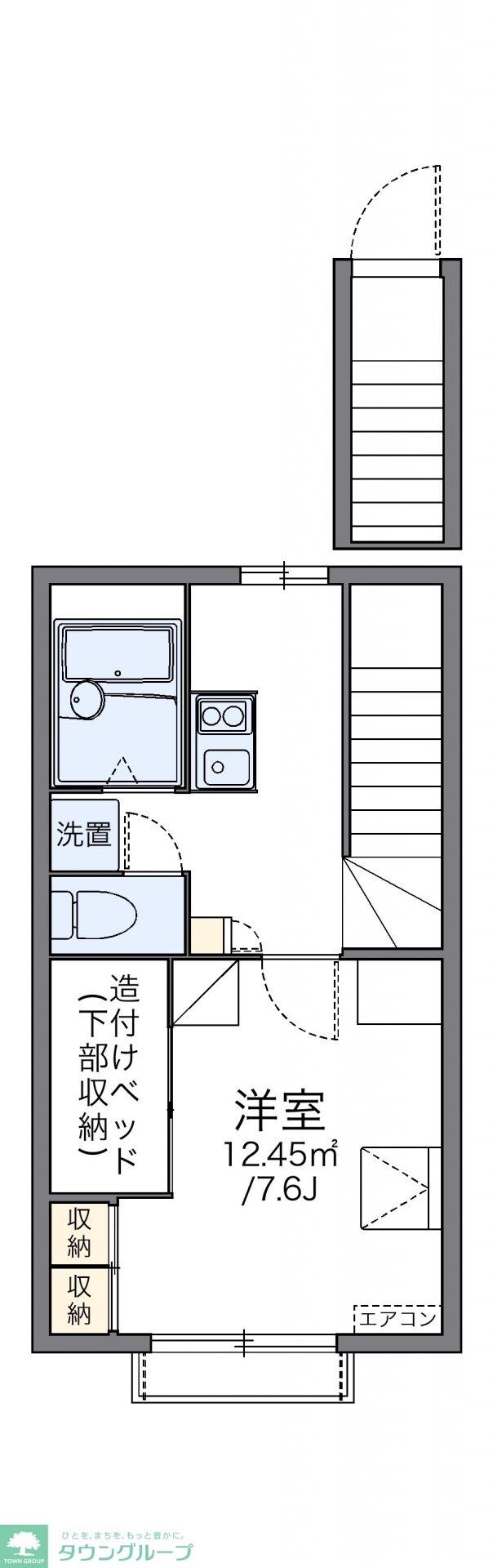 レオパレスヴィラ本町の物件間取画像