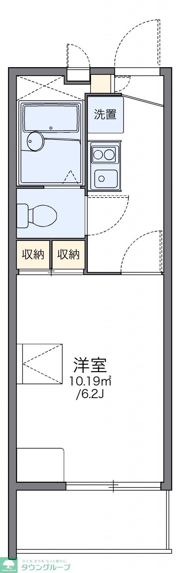 レオパレス城屋敷１１０の物件間取画像