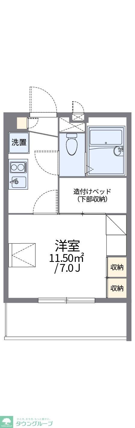 レオパレス長筬の物件間取画像