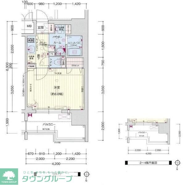 プレサンス丸の内雅風の物件間取画像