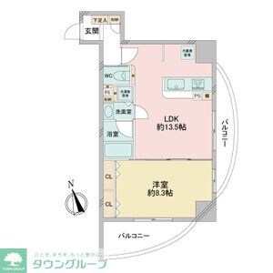 さくらHillsリバーサイドEASTの物件間取画像