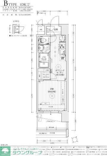 エステムコート名古屋グランツの物件間取画像