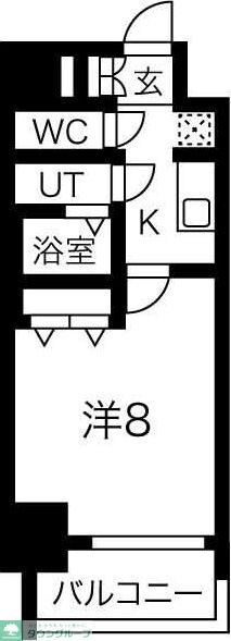 メイクスアート太閤通の物件間取画像