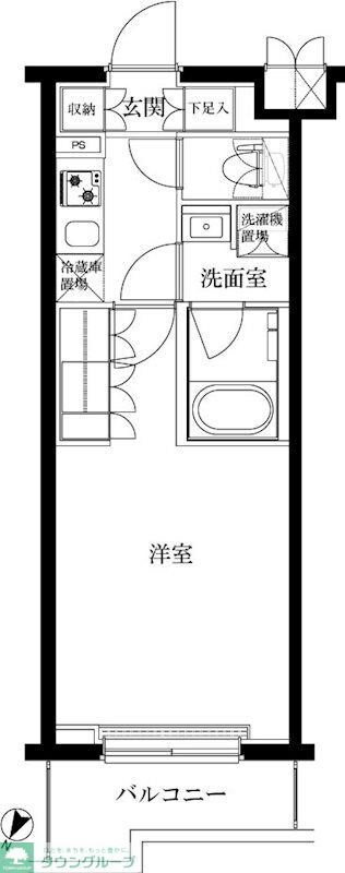 ルーブル蓮根弐番館の物件間取画像