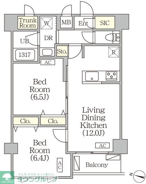 ＯＲＳＵＳ志村坂上の物件間取画像