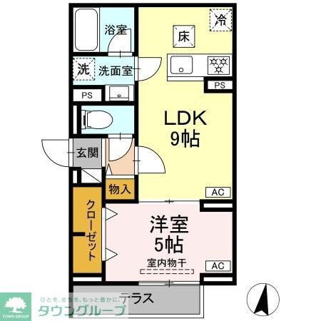 セレスティア中台IIの物件間取画像