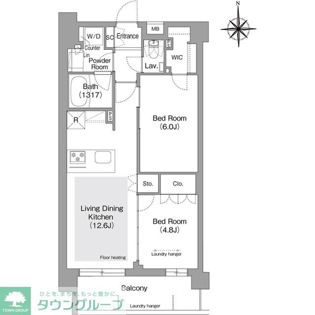コンフォリア・リヴ文京護国寺の物件間取画像