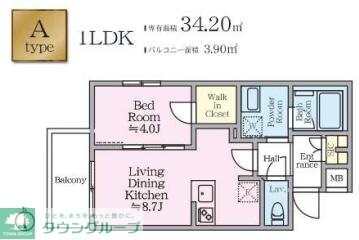 アイルグランデ赤羽の物件間取画像