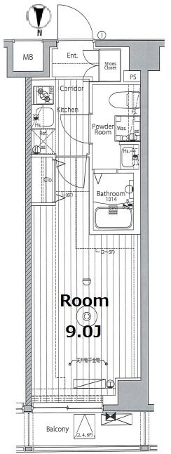 メイクス東向島IIの物件間取画像