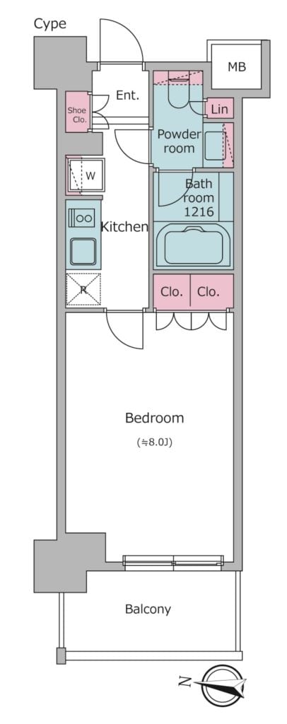 ブラウ住吉の物件間取画像