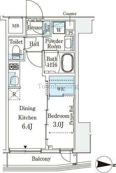 イプセ押上の物件間取画像