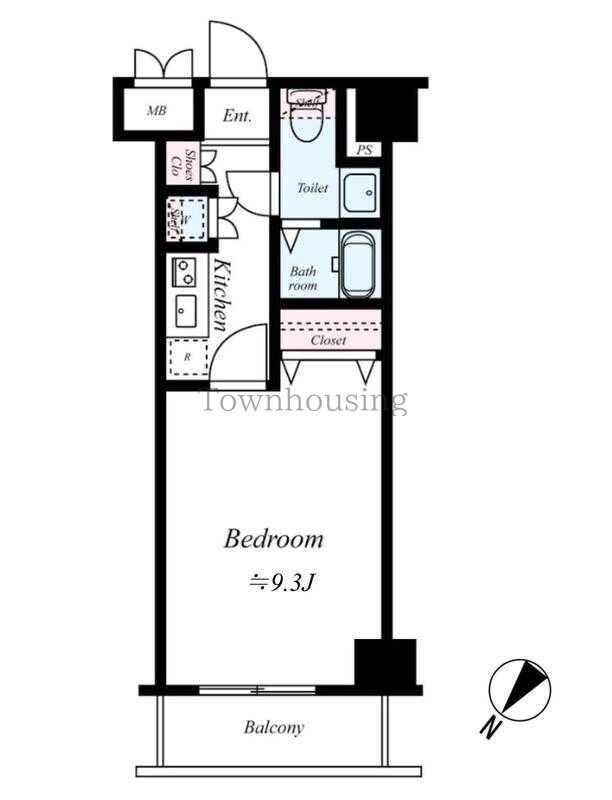 AQUAPRIMETOWEROSHIAGEの物件間取画像