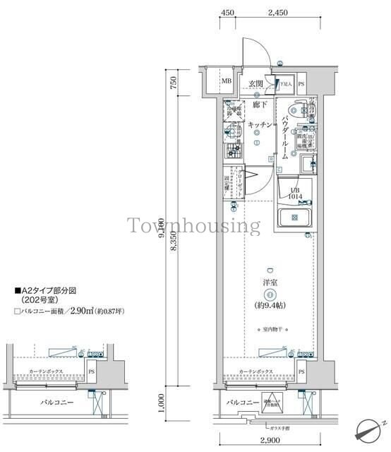 SQUARE CITY MUKOJIMAの物件間取画像