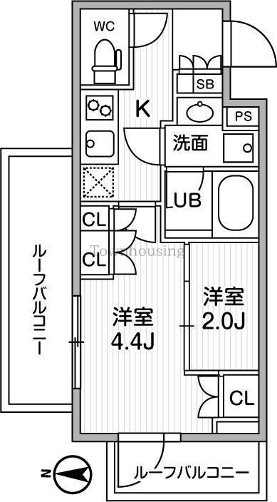 リテラス清澄白河の物件間取画像