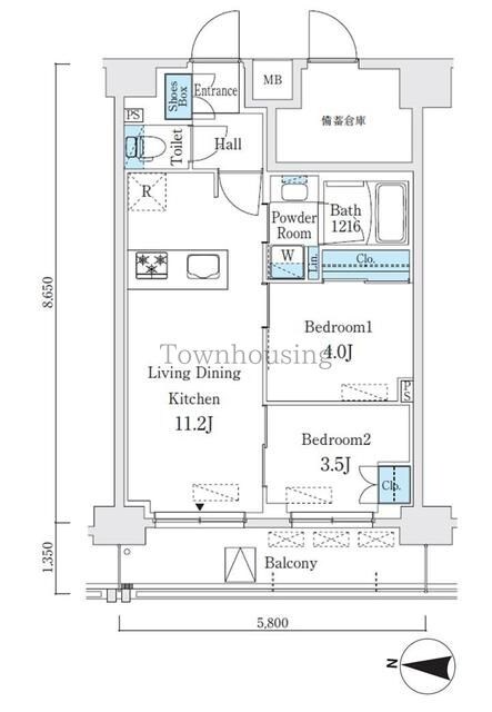 クインテット錦糸公園の物件間取画像