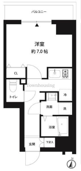 コスモリード錦糸町の物件間取画像