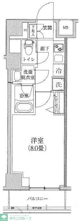 ティモーネグランデ錦糸町の物件間取画像