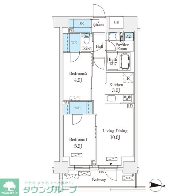 ロイジェントパークス押上錦糸町の物件間取画像