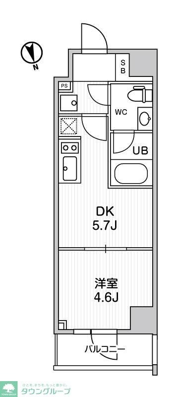 ALTERNA浅草の物件間取画像