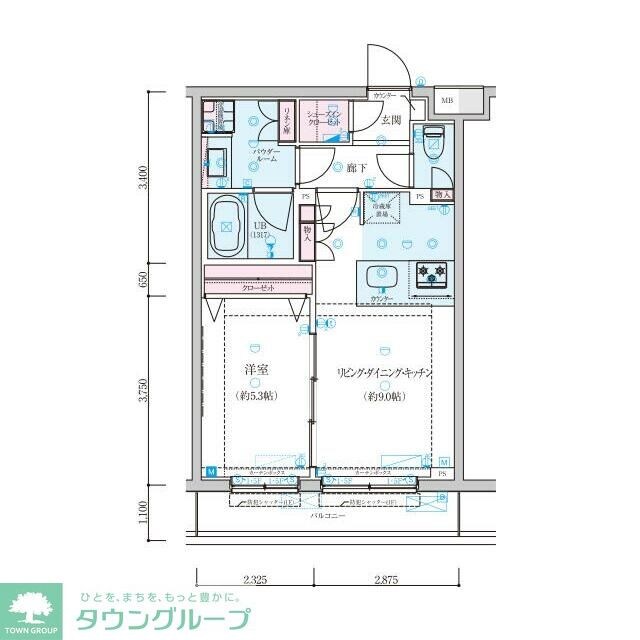 GENOVIA墨田八広skygardenの物件間取画像