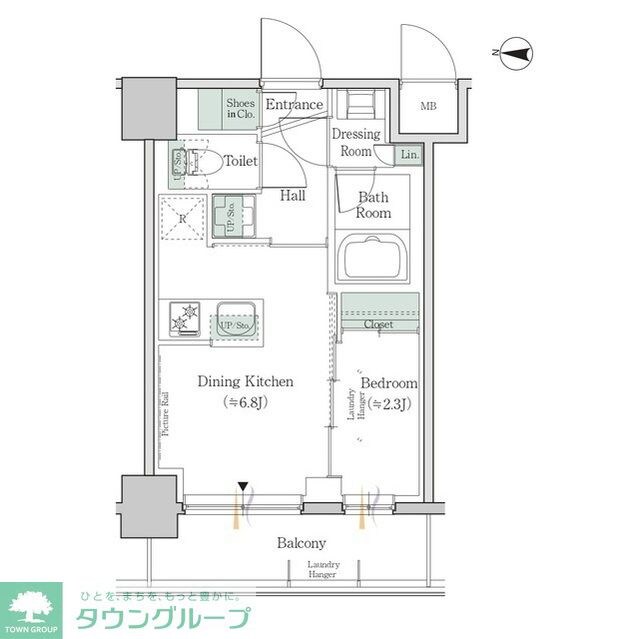 ワンルーフレジデンス錦糸町の物件間取画像