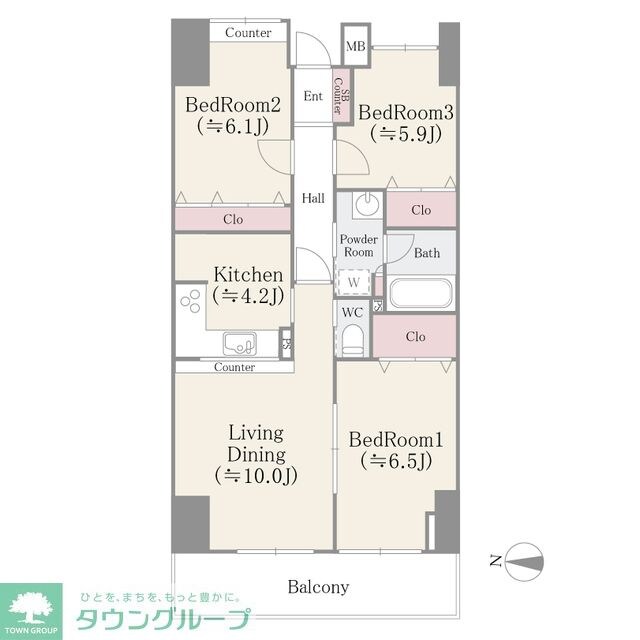 アビタシオン大島の物件間取画像