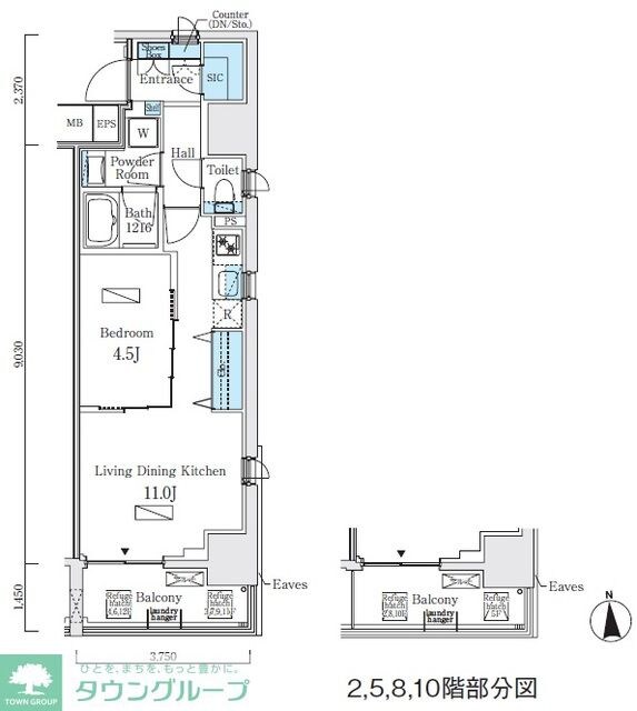 プライマル上野・稲荷町の物件間取画像
