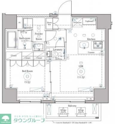 DIPS上野NORTHの物件間取画像