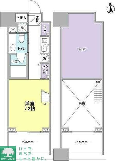 パークフラッツ中目黒の物件間取画像