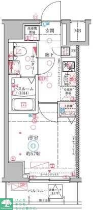 クレヴィスタ大井町の物件間取画像