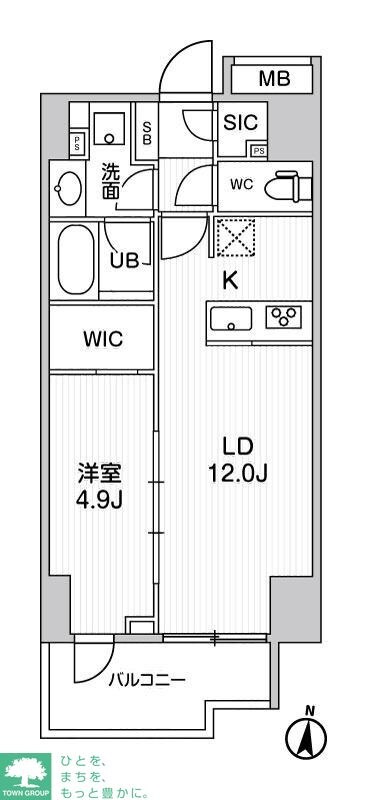 シーズンフラッツ両国の物件間取画像