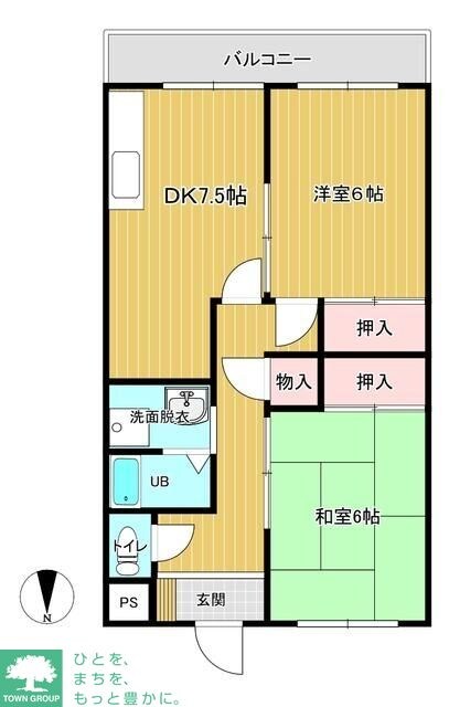 喜楽ハイムの物件間取画像