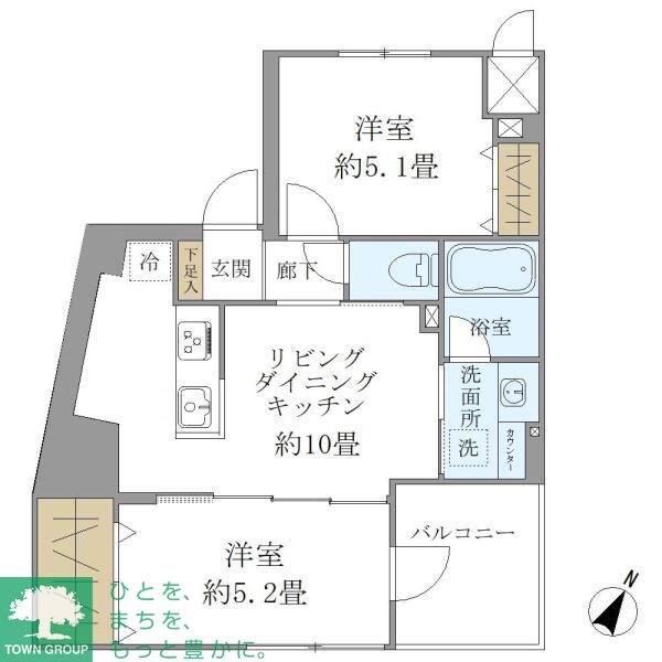 パインステージ白金高輪の物件間取画像