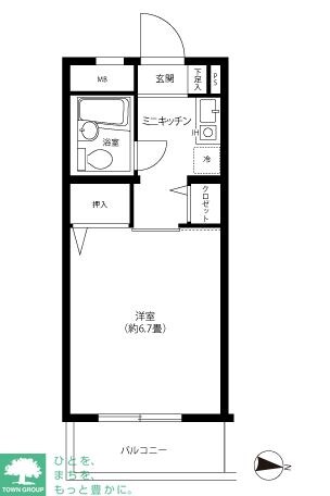 サンハイム南馬込の物件間取画像