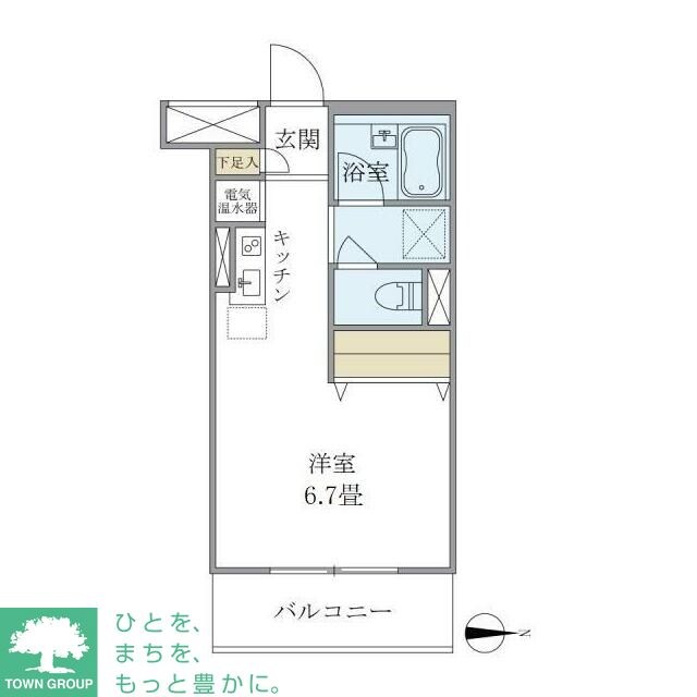 メゾンベール南麻布の物件間取画像