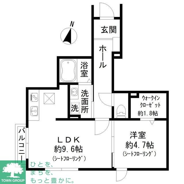 カーサエブリーの物件間取画像