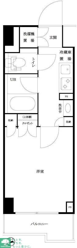 ルーブル仲六郷壱番館の物件間取画像