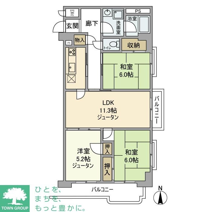 トーア辰巳マンションの物件間取画像