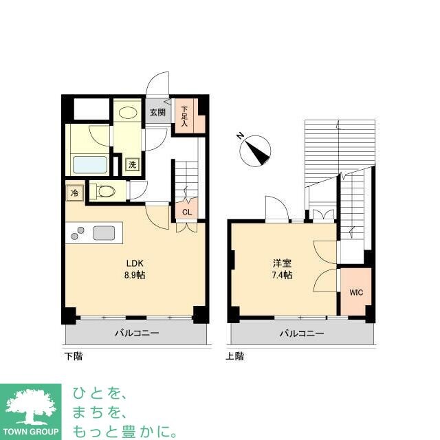 ルクレ初台の物件間取画像