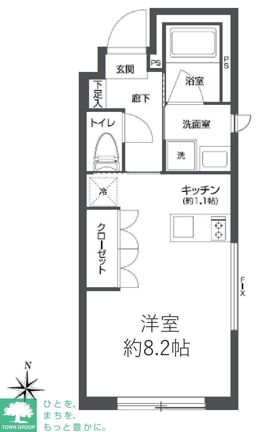 プラティーク森下の物件間取画像