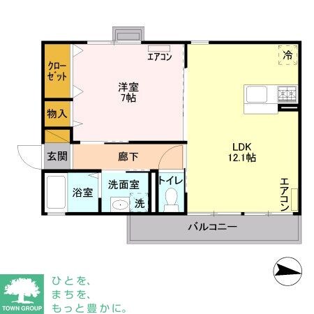 ヌフ パレットの物件間取画像